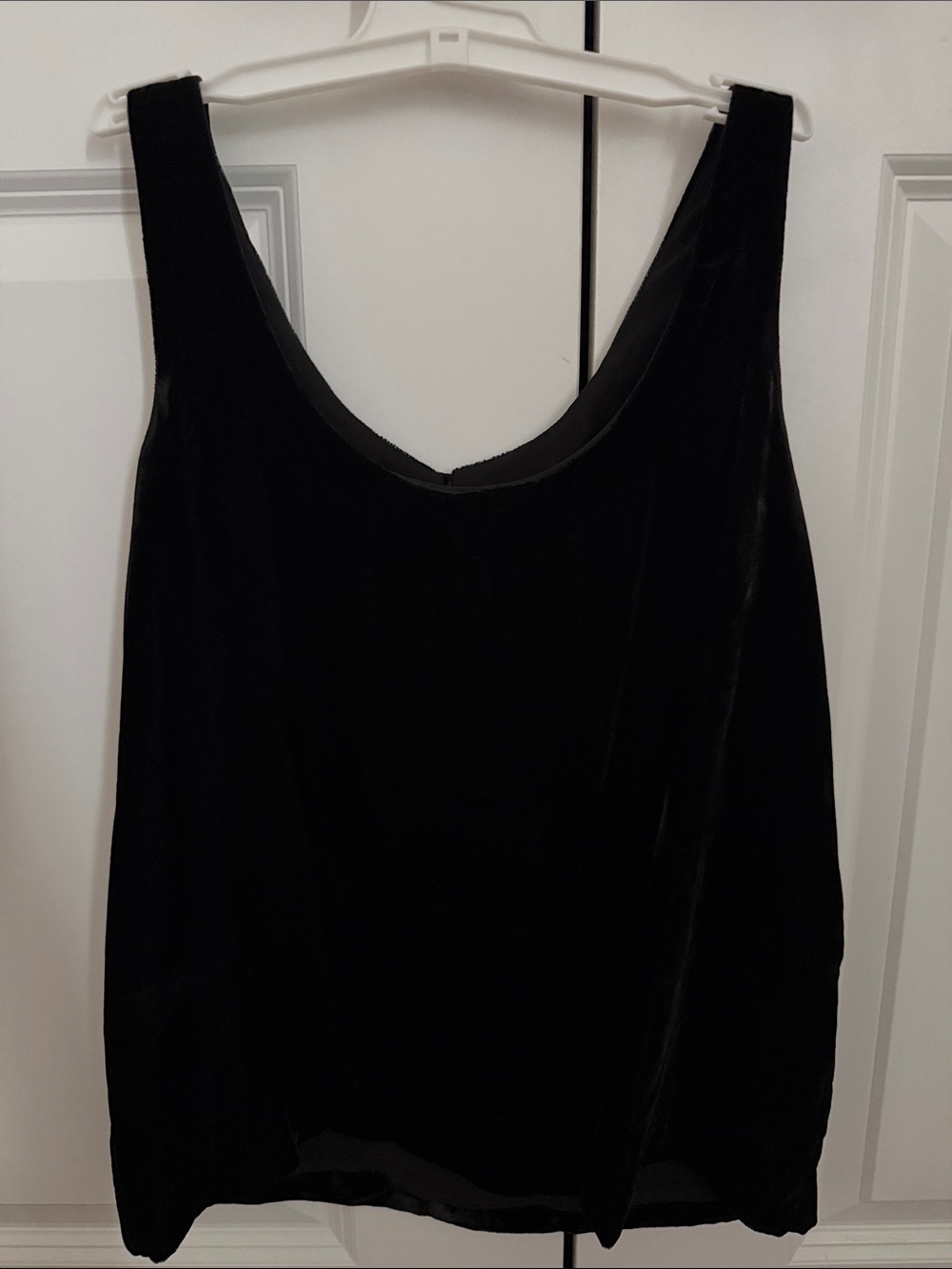 J. Crew Black Velvet Tank Top